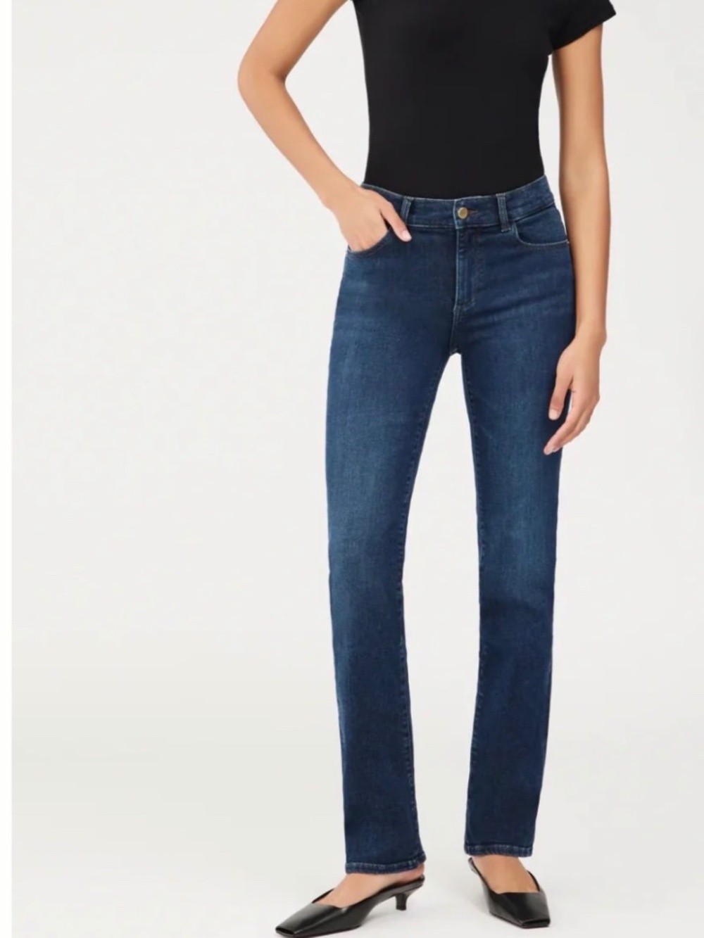 DL1961 - Mara Straight Mid Rise Instasculpt Ankle Jeans